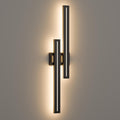 39.4In Matte Black Integrated Led Outdoor Wall Sconce 3000K 39.4Inch
