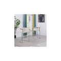 39.5 In.H Beige Finish Low Back Metal Frame Barstool Velvet Seat Set Of 1 41