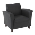 39.5 In.H Black Finish Low Back Metal Frame Barstool Leather Seat Set Of 1 41