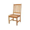 39.5 In.H Clear Finish High Upholstered Back Armless Dining Chair With Wood Seat Material