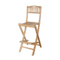 39.5 In.H Clear Finish Low Back Wood Frame Barstool Wood Seat Set Of 1 41