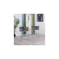39.5 In.H Gray Finish Low Back Metal Frame Barstool Velvet Seat Set Of 1 41