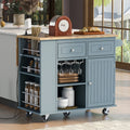 39.80 Rubber Wood Kitchen Island With Power Outlet Drop Leaf Adjustable Shelf And 2 Drawers 39.8 X 29.33 X 33.7