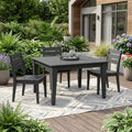 39 Mahogany Heavy Duty Plastic Square Outdoor Dining Table