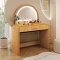 39 Makeup Vanity Desk Bedroom Dressing Table With Curved Touch Led Light Makeup Mirror