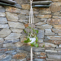 39 Tri Beaded Macrame Plant Hanger