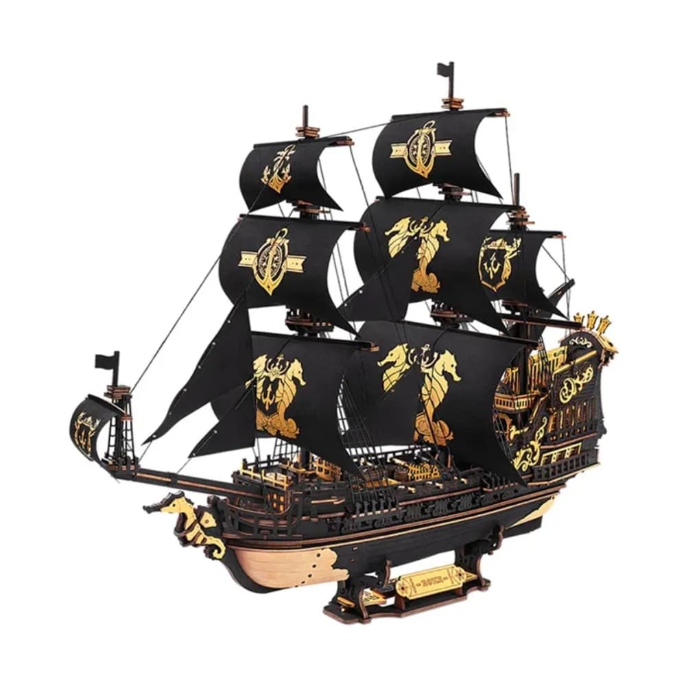 3D Puzzle Pirate Ship Seahorse 603Pcs Diy