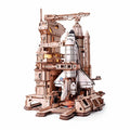 3D Puzzle Space Shuttle 446Pcs Diy Gears Move