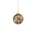 3 Dimpled Laurel Multi Colored Glass Ball Ornaments Set Of 6