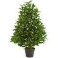 3 Bay Leaf Artificial Topiary Tree Uv Resistant Indoor Outdoor