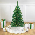 3 X 18 Pre Lit Mixed Classic Pine Medium Artificial Christmas Tree Warm Clear Led Lights