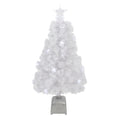 3 Pre Lit Led Color Changing White Fiber Optic Artificial Christmas Tree