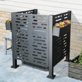 3Ftx3Ft Air Conditioner Fence For Outdoor Units Metal Privacy Fence Cover Perfect To Conceal Air Conditioning Units