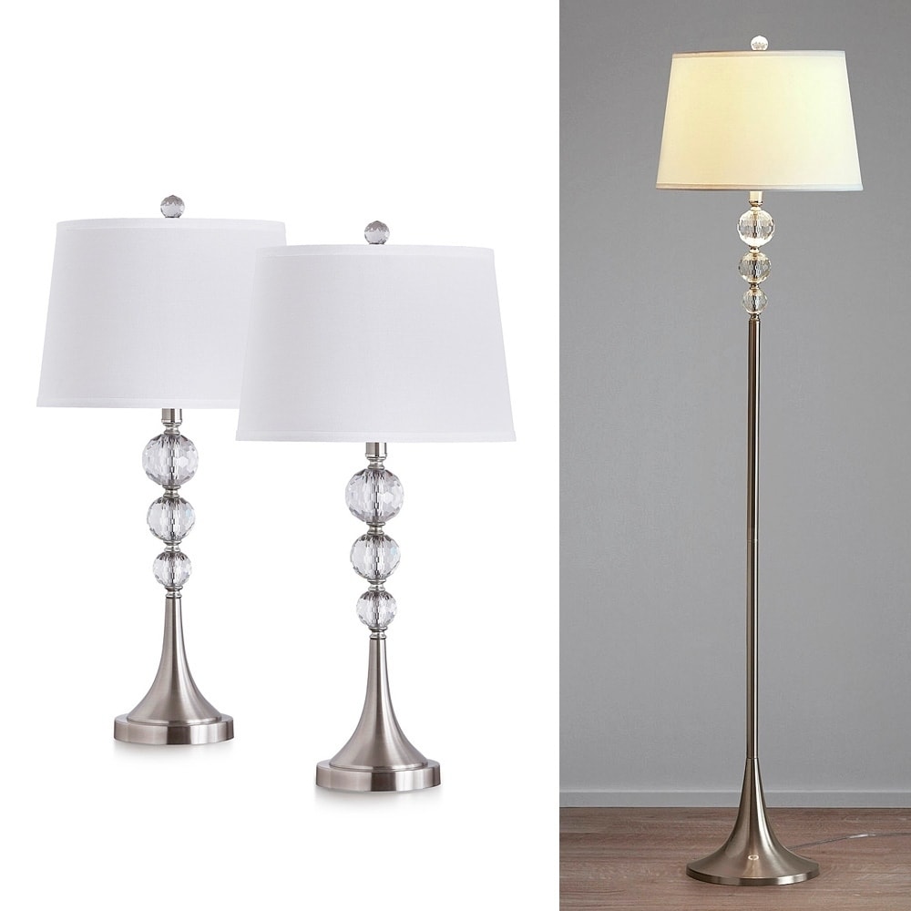 Silver Orchid Orloff 3 Piece Lamp Set