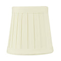 3X4X4 Crisp Linen Pleated Clip On Candelabra Lampshade