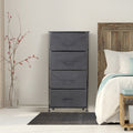 4 Drawers Chest Dresser Black