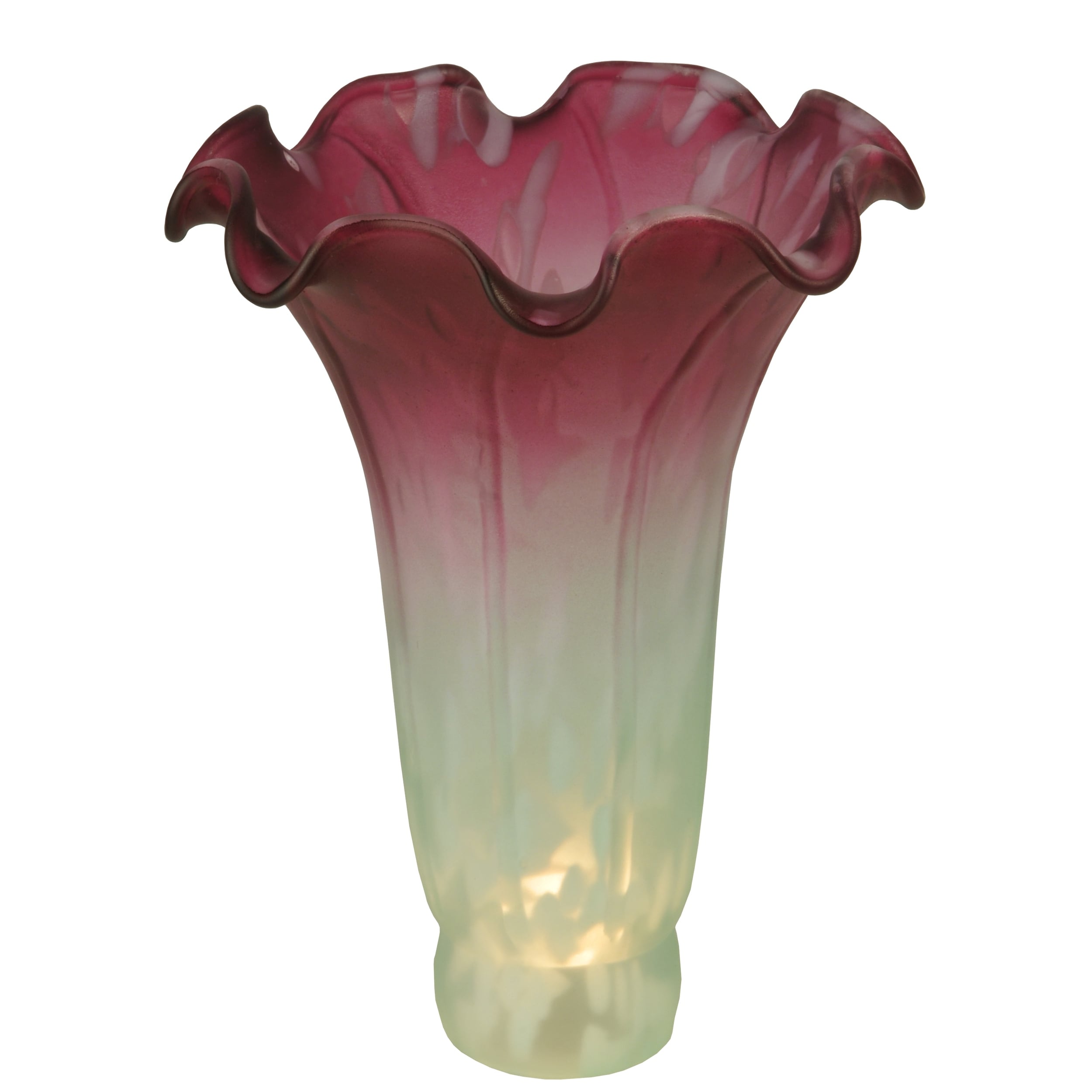 4 In. Wide X 6 In. High Seafoam Cranberry Pond Lily Shade