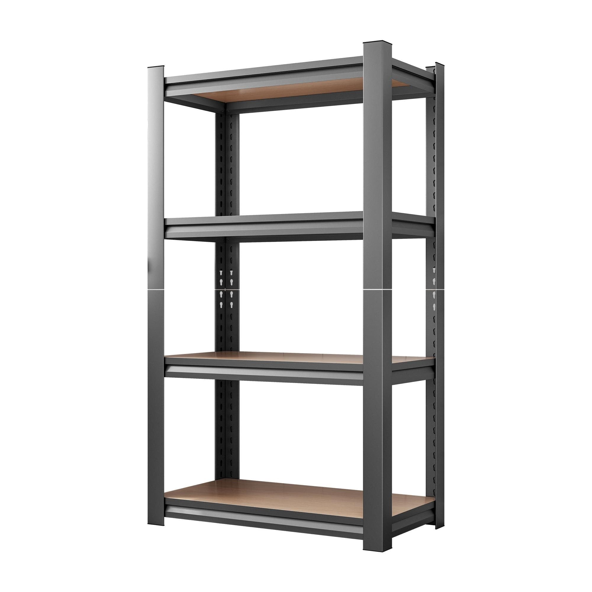 4 Layer Storage Rack Adjustable Height Wooden Shelf Suitable For Kitchen Garage Needs To Be Assembled