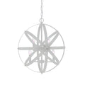 4 Light Chrome Iron Cage Chandelier