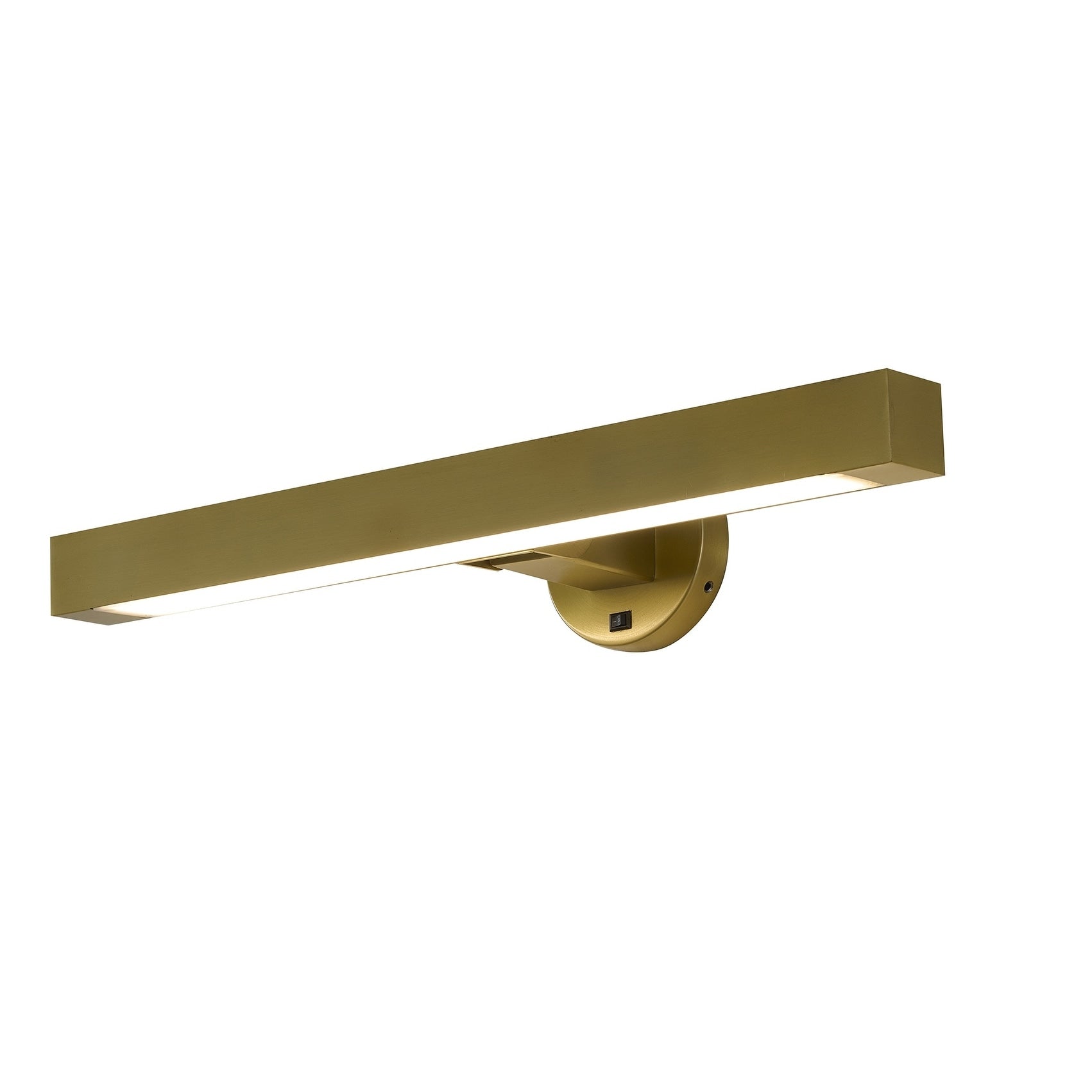 4 Light Satin Brass Wall Sconce With A White Frosted Acrylic Diffuser