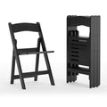 Lancaster Home White Resin Folding Chair