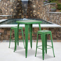 Metal 30 Inch Backless Stools Set Of 4