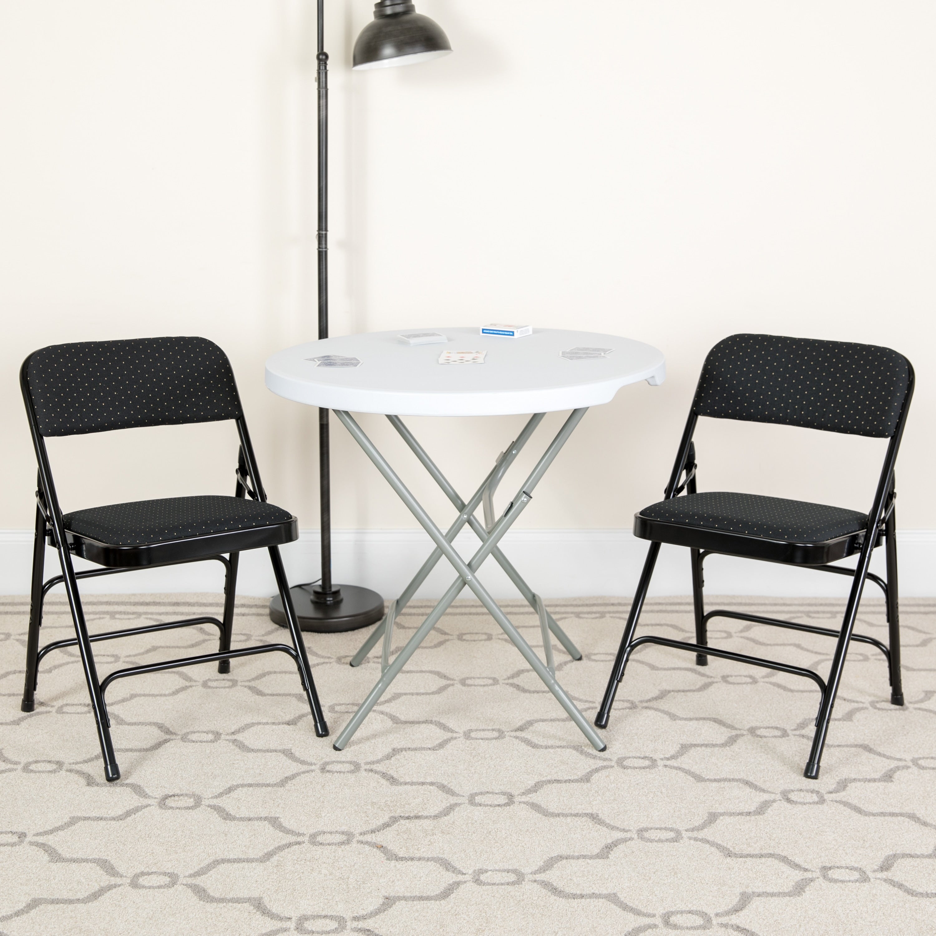 Lancaster Home Padded Upholstered Folding Chair