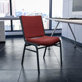 Lancaster Home Metal And Fabric Heavy Duty Modern Stacking Chair