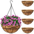 4 Pack Metal Hanging Planter Basket