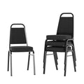 Lancaster Home Trapezoidal Back Steel Banquet Chair