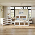 4 Piece Farmhouse Bedroom Set With Queen Platform Bed Nightstands 6 Drawer Dresser By Harper Bright Designs