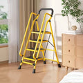 4 Step Ladder With Handrails Folding Step Stool With Anti Slip Wide Pedals
