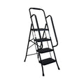 4 Step Ladder Folding Step Stool With Wide Anti Slip Pedal Sturdy Steel Ladder Convenient Handrail Portable Steel Step Stool