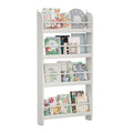 4 Tier Kids Bookshelf Wall Mounted Kids Bookcases Organizer For Toys And Books