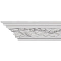 4 Inch Scrolling Leaf Crown Molding 8 Pieces