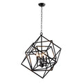 Y Decor 4 Light Chandelier In Black Finish