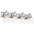 4 Light Chrome Bath Vanity Light