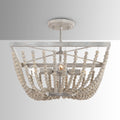 The Curated Nomad Ritch 4 Light Sand Brown Semi Flush Mount