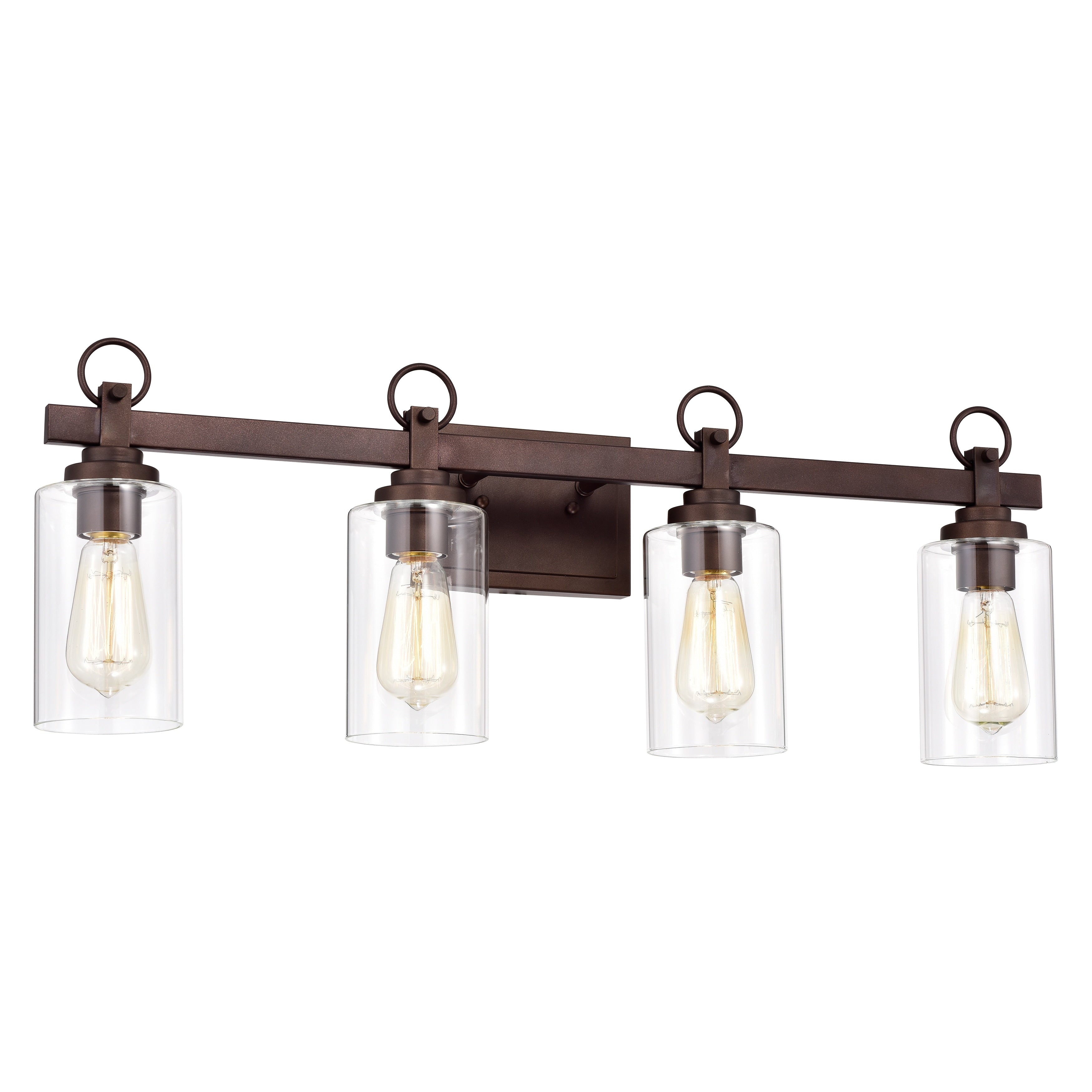 4 Light Oil Rubbed Bronze Bath Vanity Light