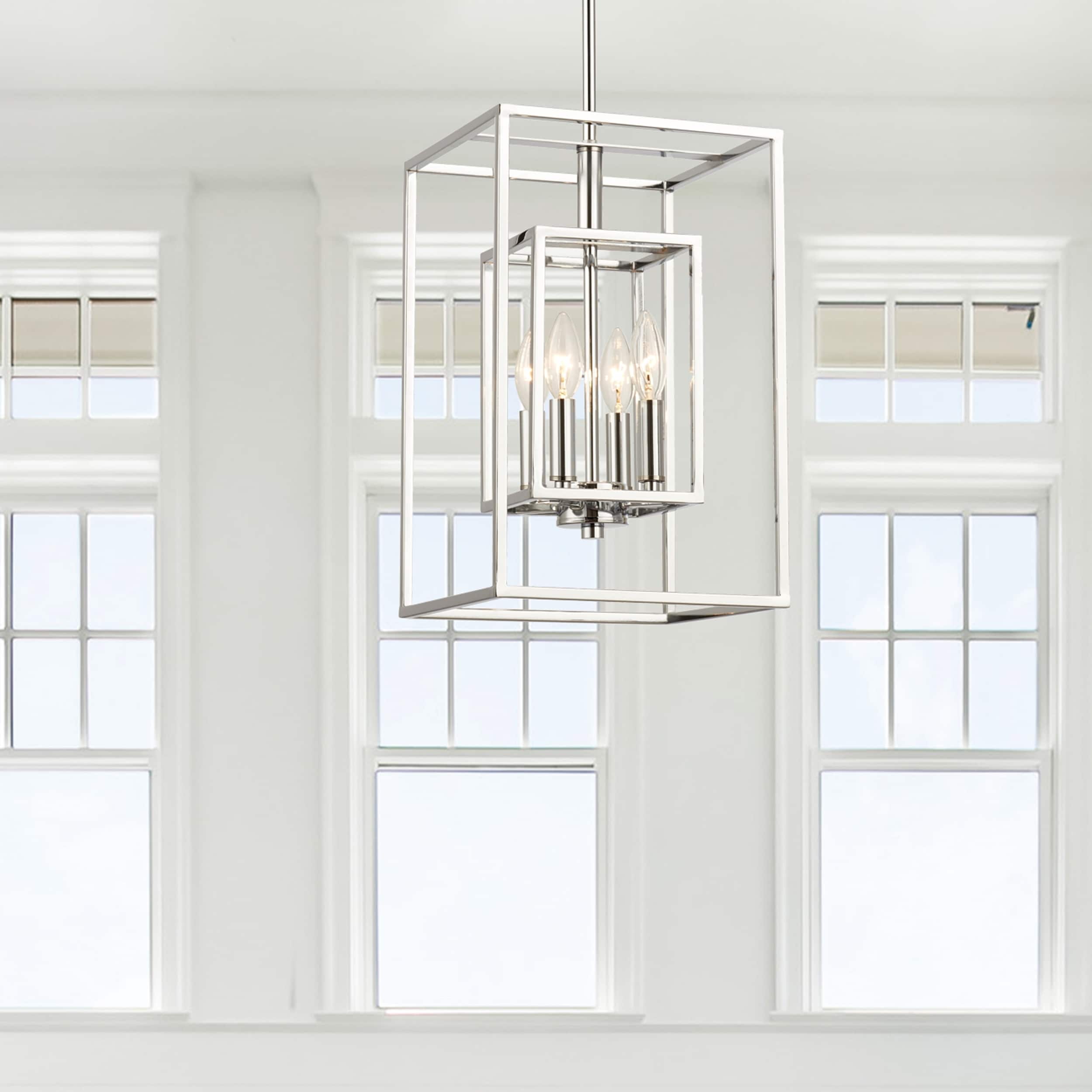 4 Light Polished Chrome Pendant