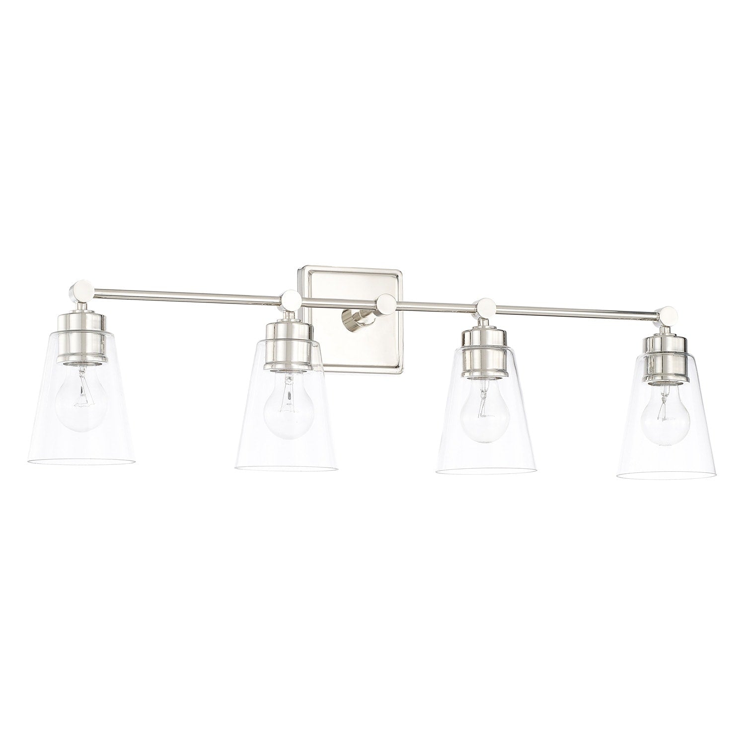 Capital Lighting Signature Collection 4 Light Polished Nickel Bath Vanity Light