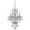 4 Light Wet White Swarovski Strass Crystal Mini Chandelier Wet White