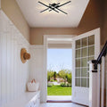 4 Light Led Light Iron Bedroom Light Black Light Fixture N A