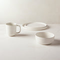 Drift Ivory Mugs with Matte Reactive Glaze 12oz Set of 6