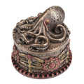 4.13 In L Steampunk Octopus Trinket Box Poly Resin