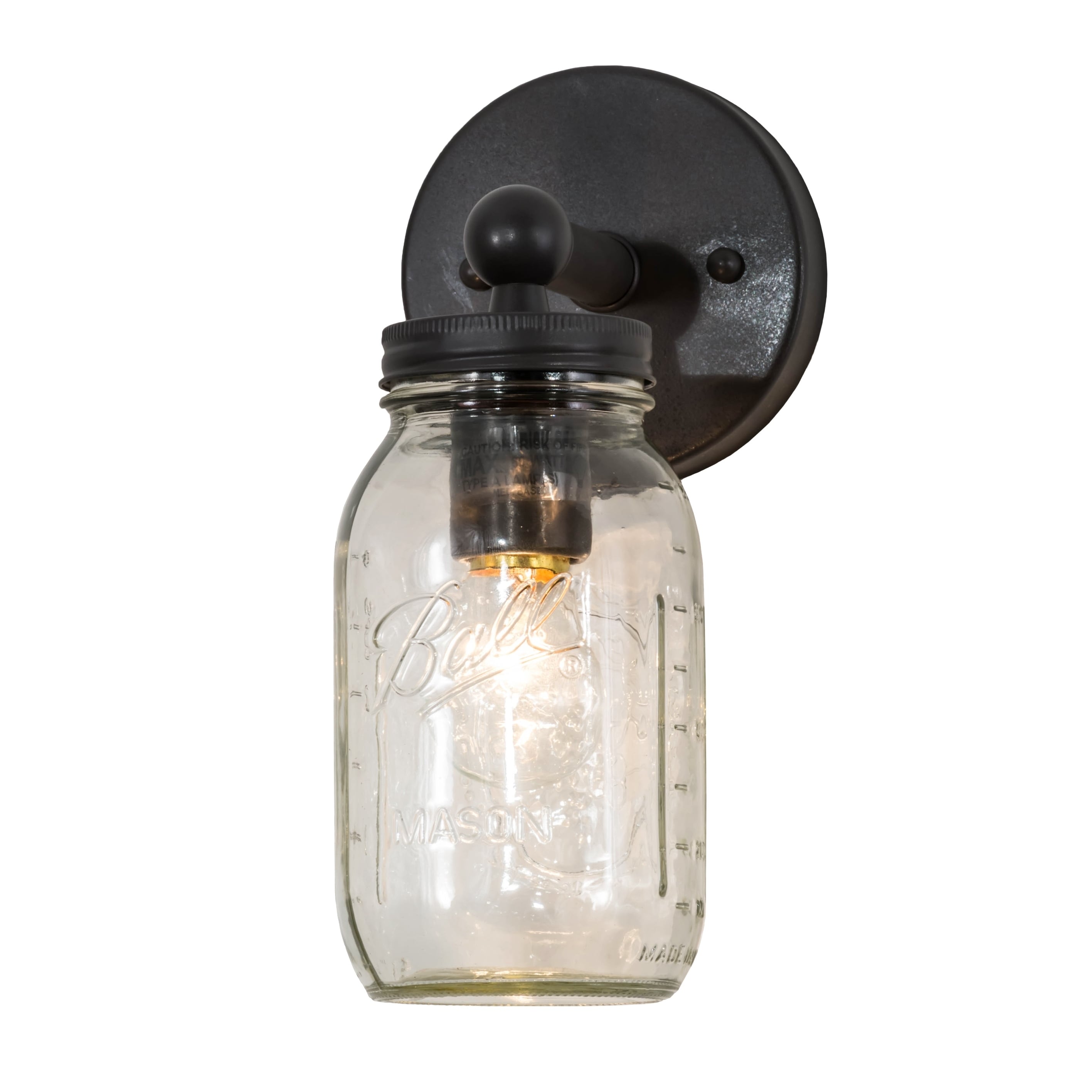 4.5 W Mason Jar Wall Sconce