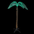 4.5 Green And Tan Palm Tree Rope Light Outdoor Decoration