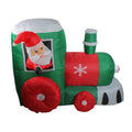 6.5 Inflatable Santa On Locomotive Train Lighted Christmas Yard Art Decoration