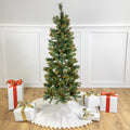4.5 Pre Lit Yorkville Pine Pencil Artificial Christmas Tree Multicolored Lights