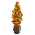 40 Autumn Maple Artificial Tree In Decorative Planter